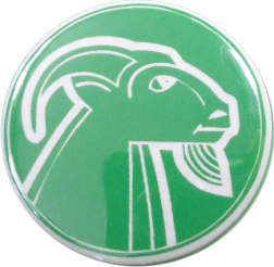 zodiak aries badge green